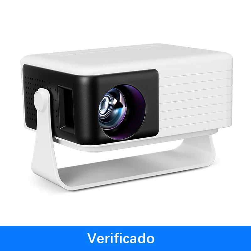 Mini Proyector AUN Y3, Cine en Casa LED Portátil, Video 3D, Smart TV, Juegos, Conexión por Cable, Compatible con iPhone, Video Full HD 4K a través de HDMI