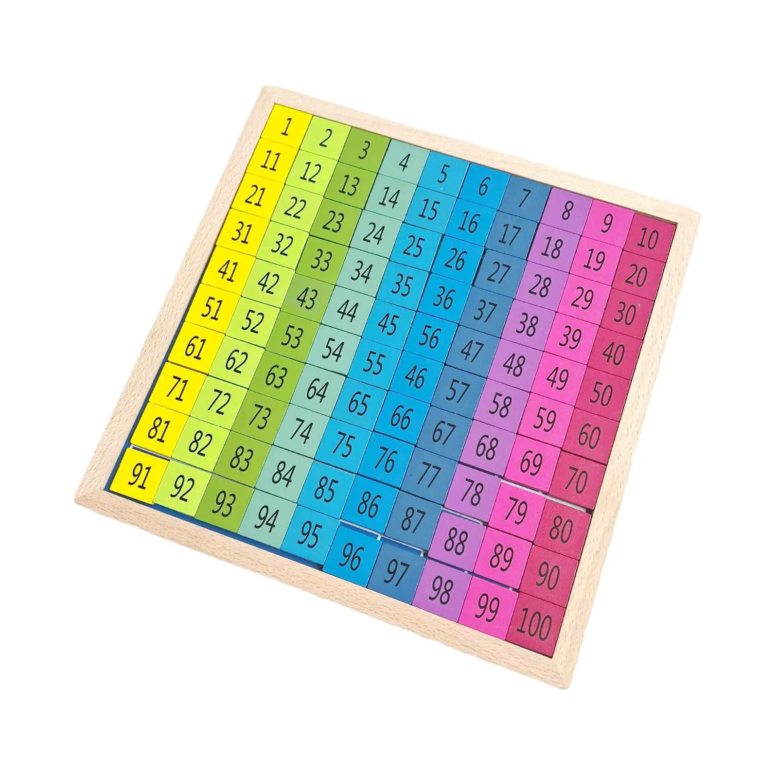 Math Learning 1-100 Number Board Learning Activities Maths Games for Classroom Beginners Kindergarten Birthday Gift Kids