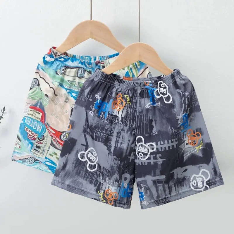 Summer Children Bohemian Style Shorts Boys and Girls Casual Sports Beach Style Pants