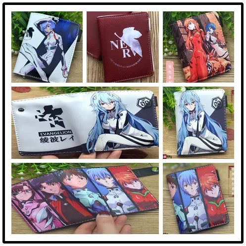 نيون جينيسيس إيفانجيليون موضة أنيمي محفظة أسوكا لانغلي سوريو الكرتون محافظ محفظة للعملة حقيبة يد بطاقة عادية هدايا عيد الميلاد