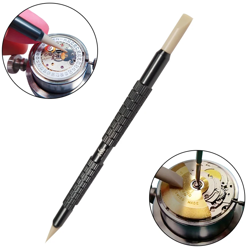 Peek Stick com Braçadeira Auxiliar do Núcleo Assista Dial Cleaning Pen Relojoeiro Repair Tool