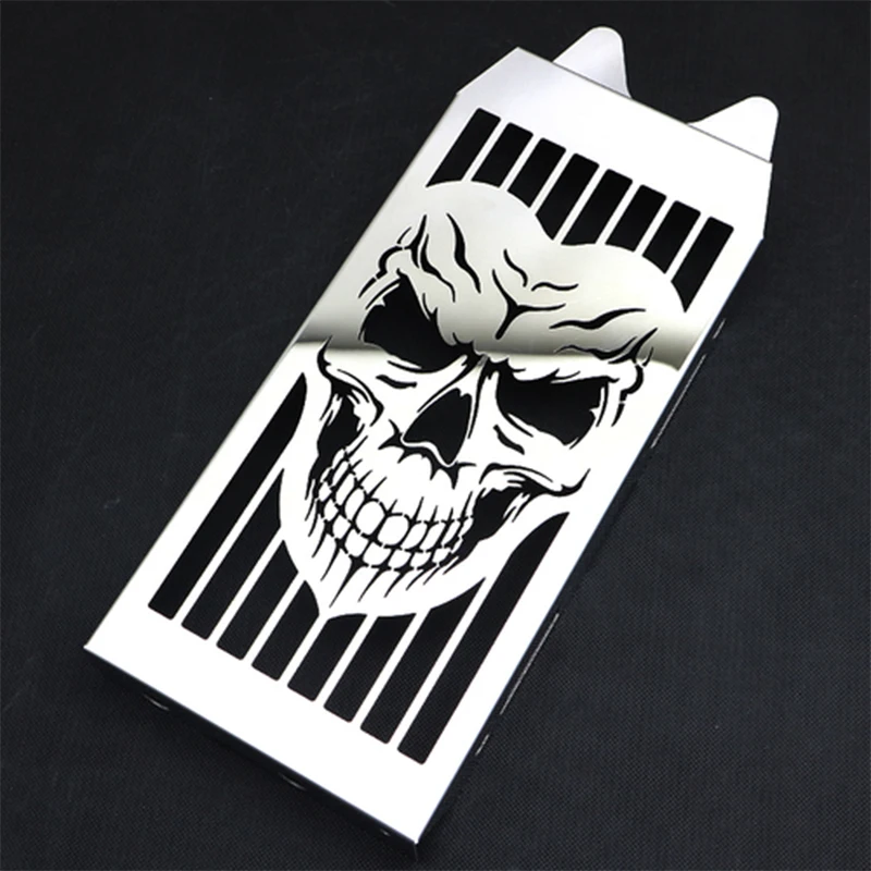 Motorcycle Steel Skull Radiator Grill Cover Guard Protector For HONDA Shadow VLX600 VLX400 VT600 Steed 600 400 1988 1989-2007 view 2