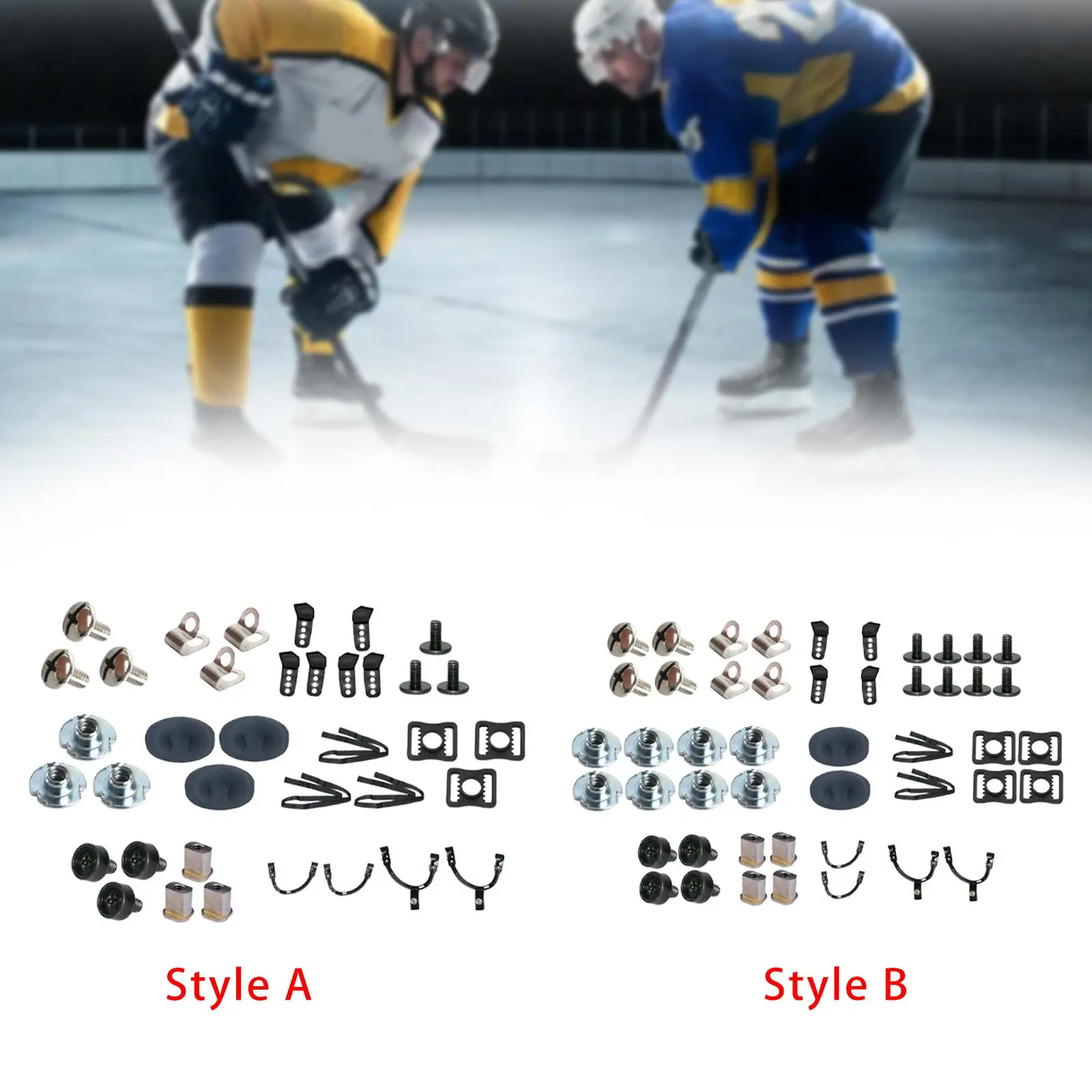 

Hockey Helmet Repair Kit,Replace,Easy to Install,Compact,Sturdy,Helmet Accessories Repair Parts Hockey Helmet Hardware