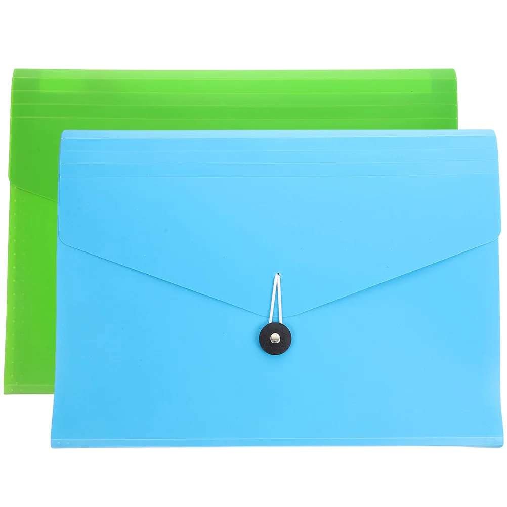 2Pcs Accordion File Organizer Multi-Layer Expandable File Folder Portable Office Document Organizer Large Capacity Paper