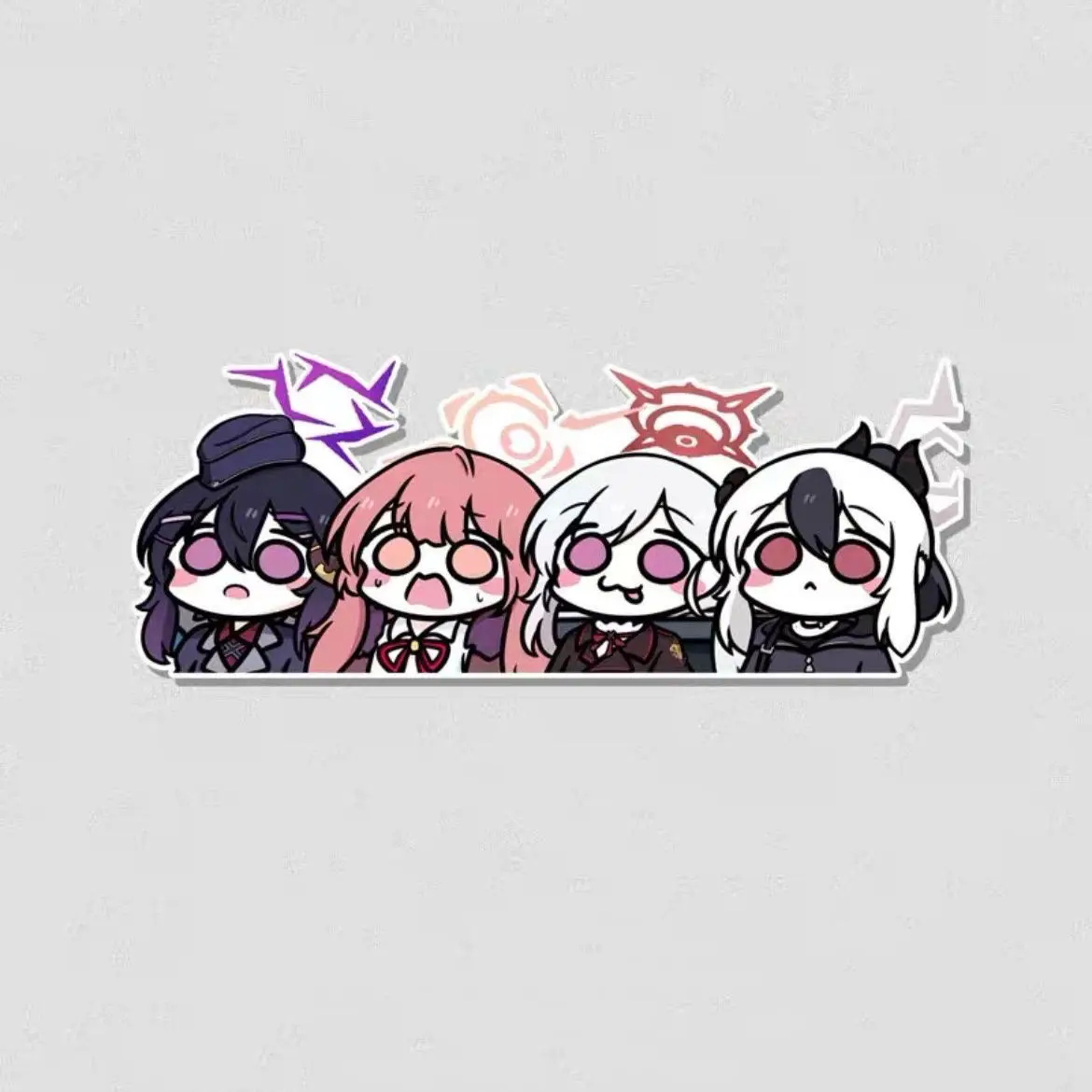 Anime Blue Archive Sirasu Azusa Tenndou Arisu Sunaokami Shiroko Cartoon Cute Stickers Laptop Phone Case Diary Notebook