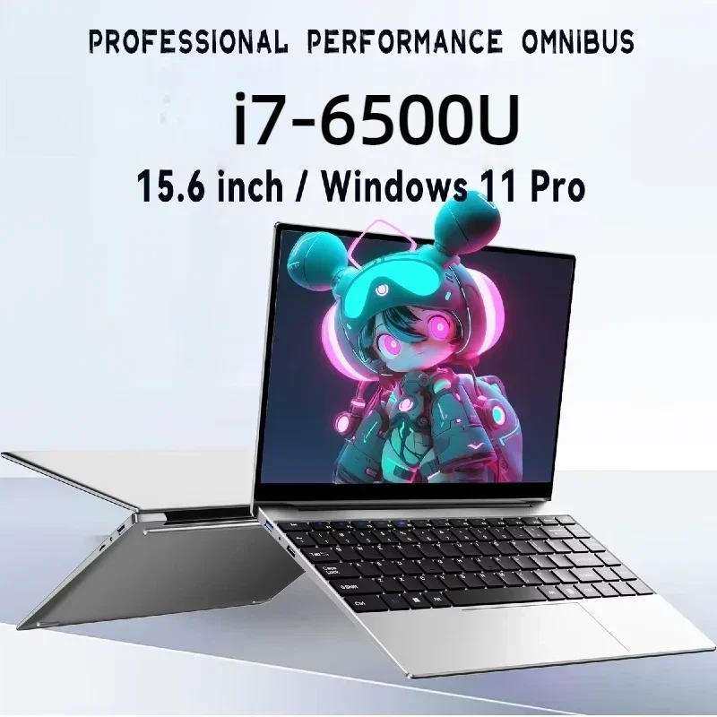 LENO 15.6 Inch Portable Laptop Intel Core i7-6500U 32GB RAM 2TB SSD  1080P HD Notebook For Gaming Office Study