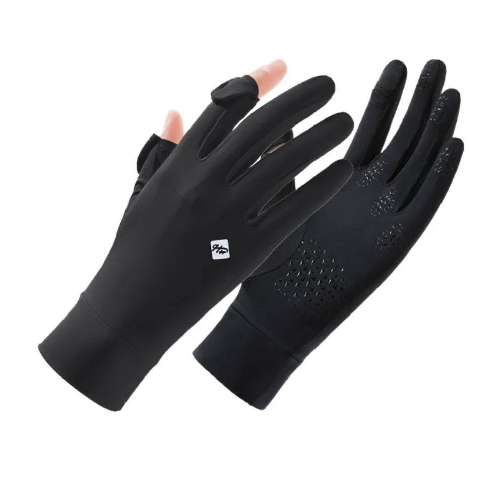 

Breathable Women Sunscreen Gloves Anti-UV Quick Dry Ice Silk Riding Gloves Sun Protection Touch Screen Summer Driving Mittens
