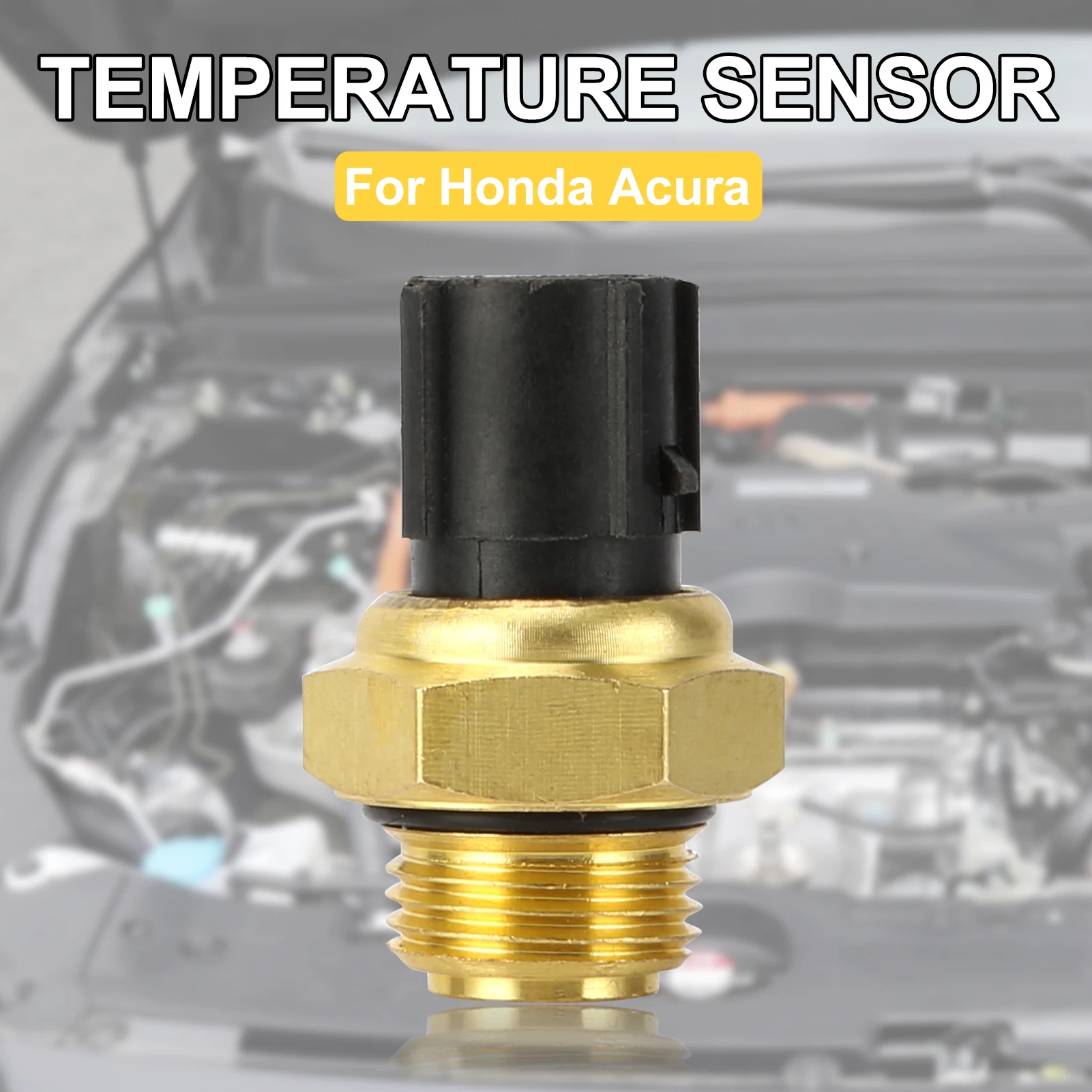 Temperature Sensor Anti-corrosion Easy Installation Copper 37760-P00-003 37760-P00-004 37760-PHM-004A Radiator Coolant Fan Temp