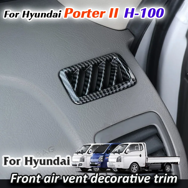 Para Hyundai Porter II 2 H100 HR 2004 2005 2022, moldura decorativa para ventilação do ar condicionado no painel frontal do carro.