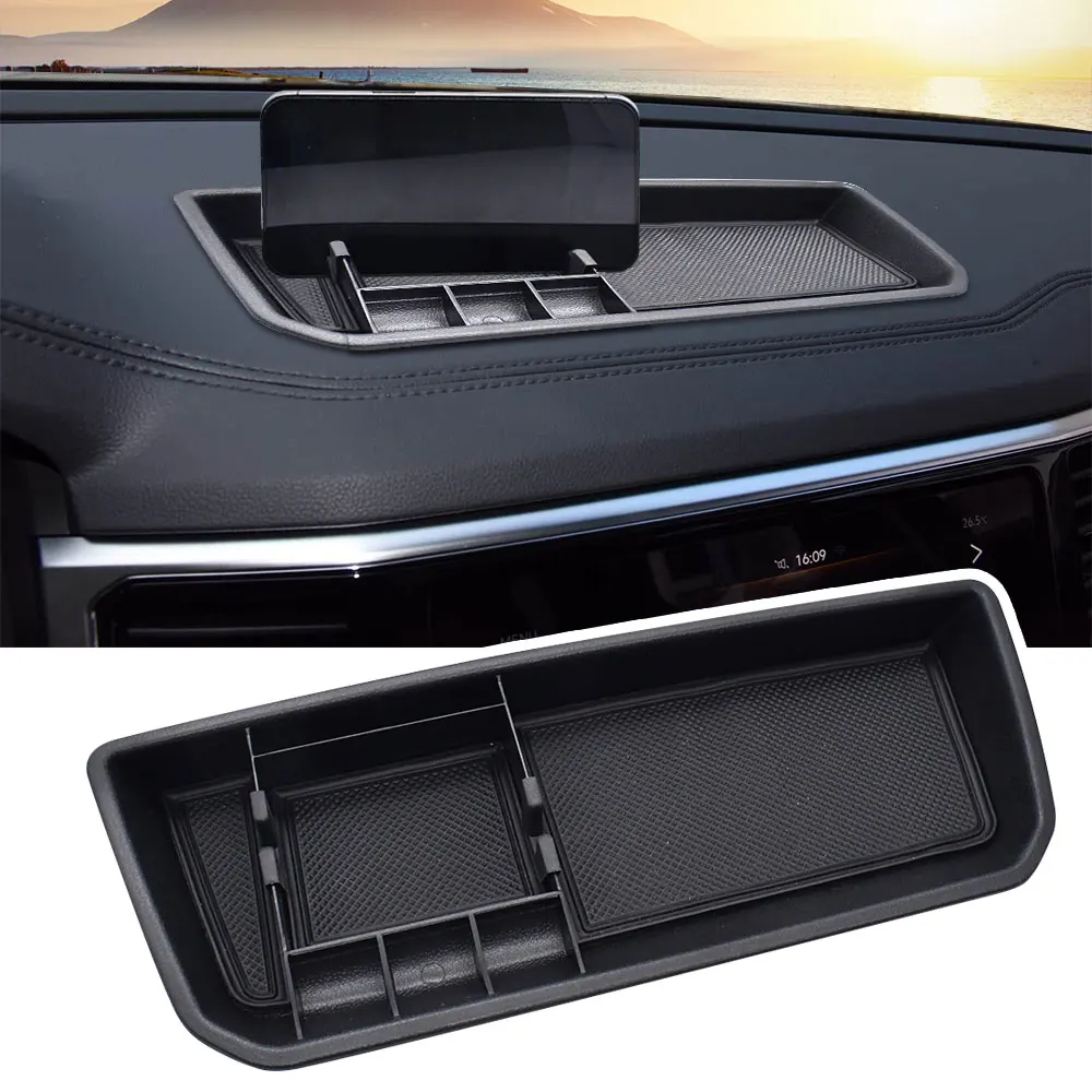 Органайзер на приборной панели для VW Atlas и Cross Sport 2018-2023, аксессуары, консольный лоток для приборной панели, держатель для приборной панели, не подходит 2024