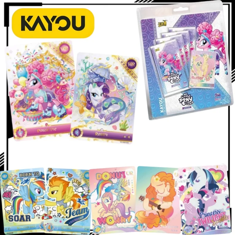 

KAYOU Official My Little Pony Collector Cards Twilight Pack Series 3 Cartoon Pinkie Pie Card Anime Merch Holiday Gift Trendy Toy