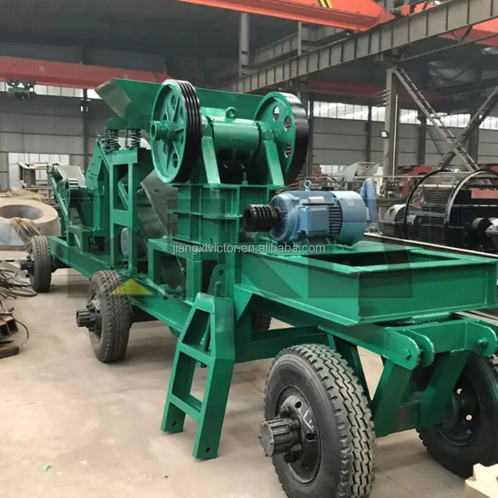 YG Customized Aggregate Production Line PE400X600 Quarry Stone Pebble Mobile Crushing Station Jaw Crusher Station For Mining Con