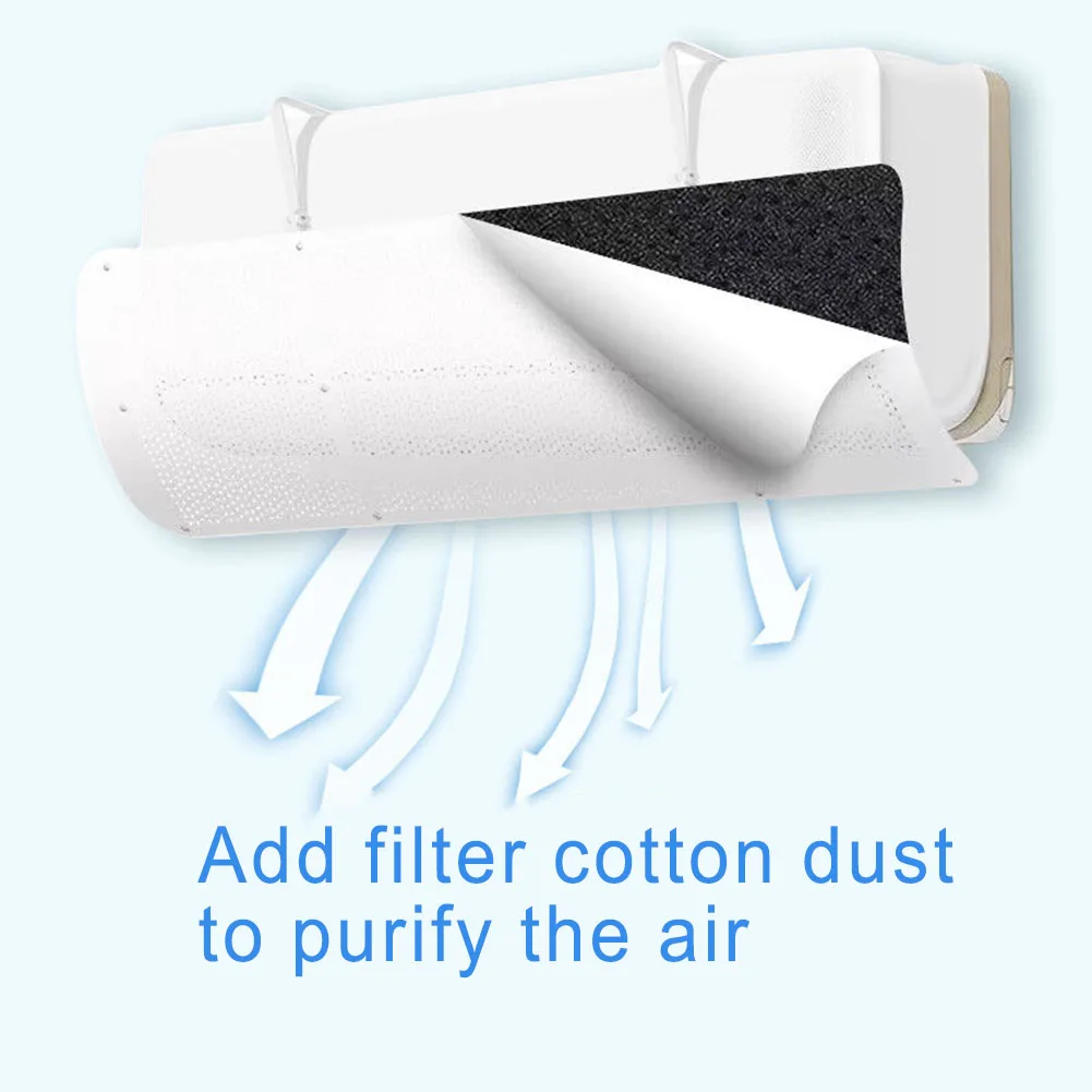 Air Conditioner Wind Deflector Anti-Direct Blowing Windshield Cold Air Deflector Wind Guide Cover Outlet Baffle