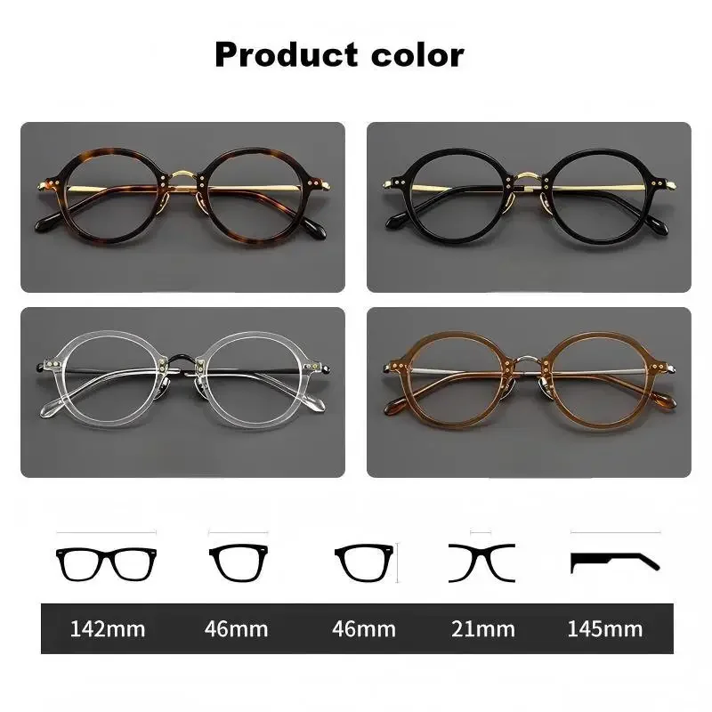 إطار نظارات خفيف الوزن من التيتانيوم النقي من NOWSEE للرجال والنساء، نظارات كلاسيكية عصرية بتصميم كلاسيكي كاجوال مريح #5