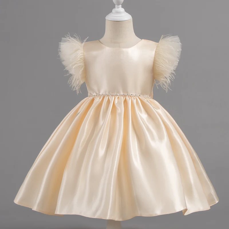 

Fashion Solid Kids Party Dresses for Girls Lace Sleeveless Girls' Princess Dress Summer Children's Evening Dresses 1-9 Years