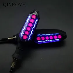 12V Motorcycle LED Turn Signals Universal ABS Flash Indicator Light  For CFMOTO Kymco AK550 Zontes 125 350 Honda MSX125 VFR 800