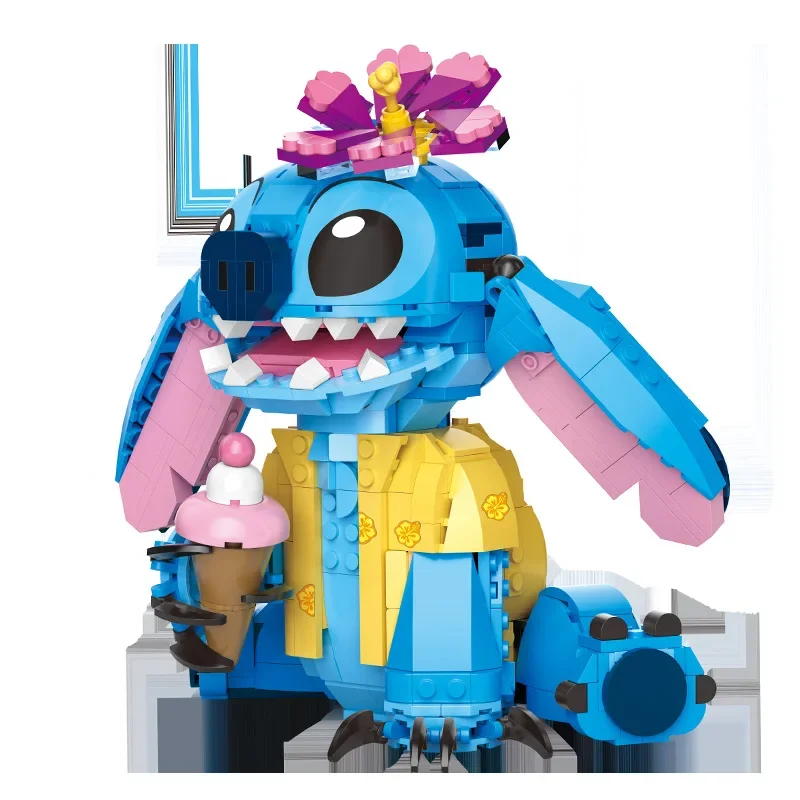 Miniso 2024 New Stitch Compatible Building Blocks Bricks Stitch Girl Boy Birthday Christmas Gift Toys