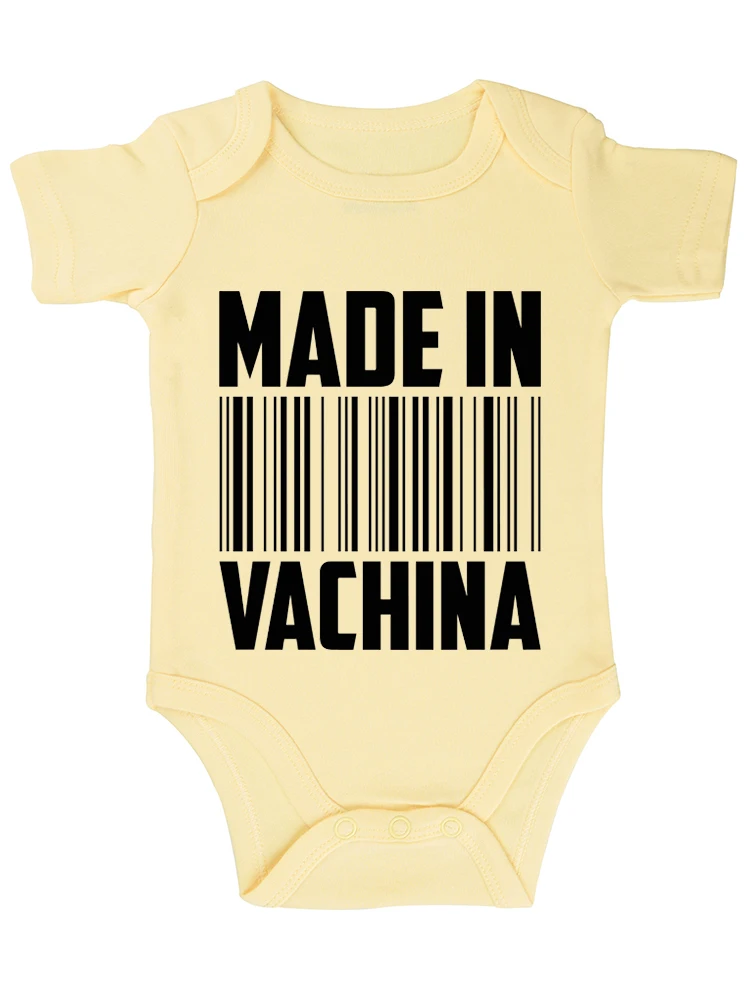 Hecho en Vachina, mono divertido para bebé, Body esencial para bebé, ropa bonita para bebé, trajes para niña recién nacida