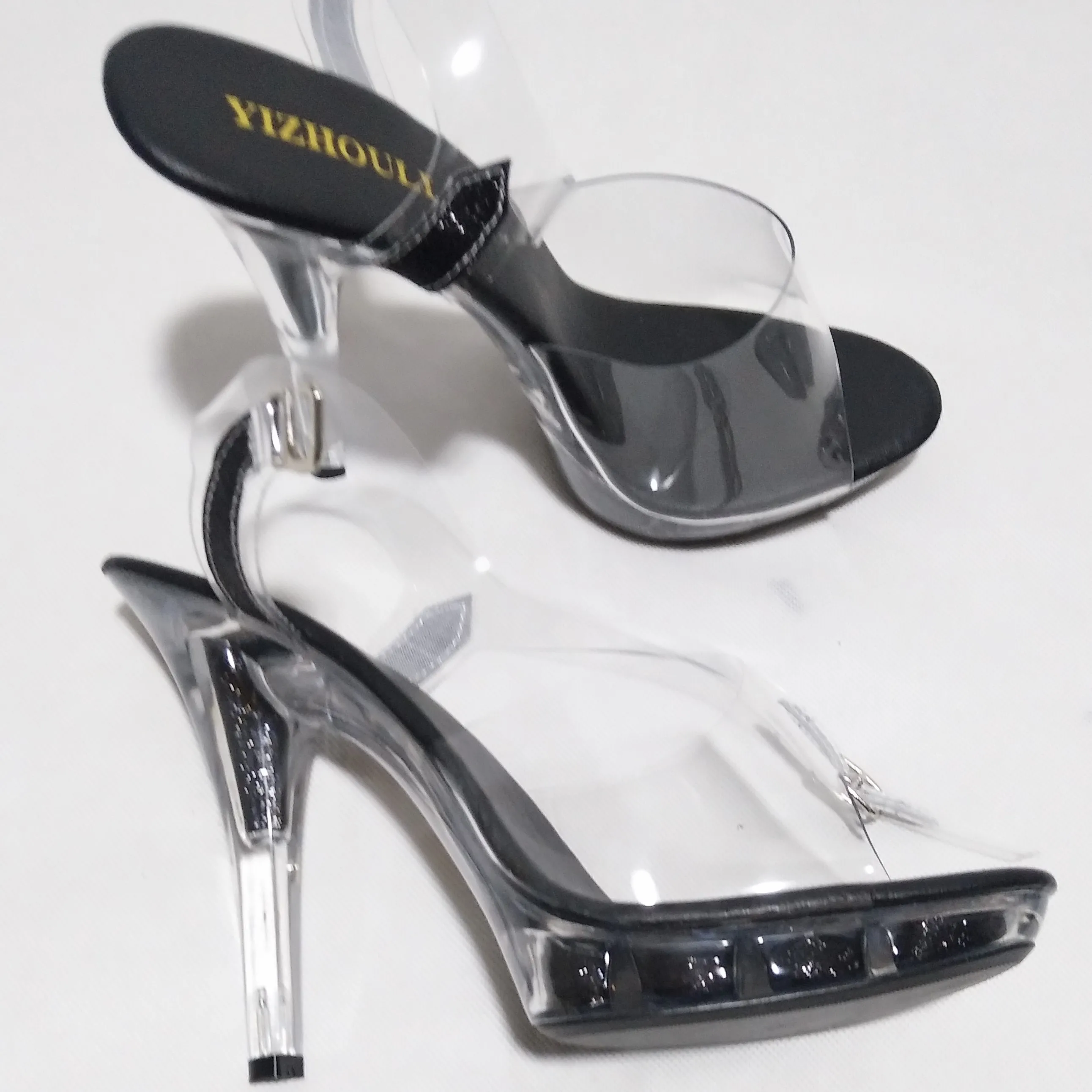 

Сексуальные spareribs для ночного клуба, прозрачные свадебные туфли невесты, банкетные сандалии с рыбьим ротом, сандалии 13 см.