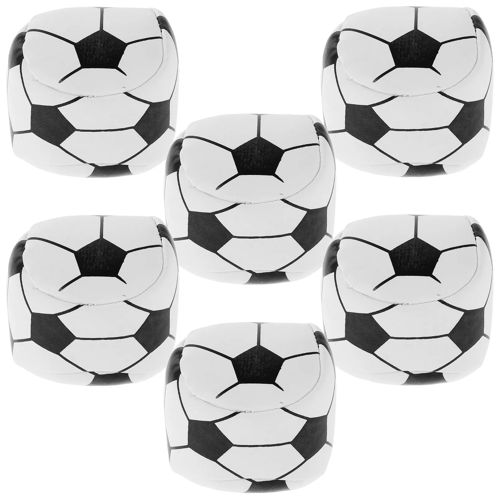 6Pcs Soccer Bean Bags Corn Hole Beanbags for Kids Hand Toss Game Family Outdoor Indoor Fun Sports Activity Corn Hole Sack - view 3