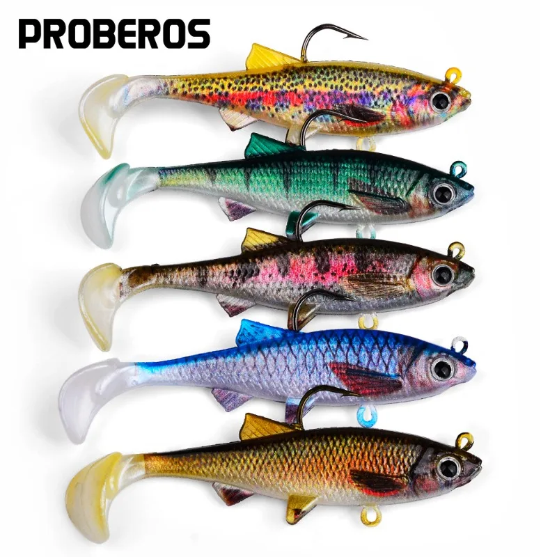 

3pcs 9.5-28g Wobblers for Pike Silicone Soft Lure Bait Lead Jig Fish with Sharp Fish Hook Artificial Baits Pesca Fishing Tackle