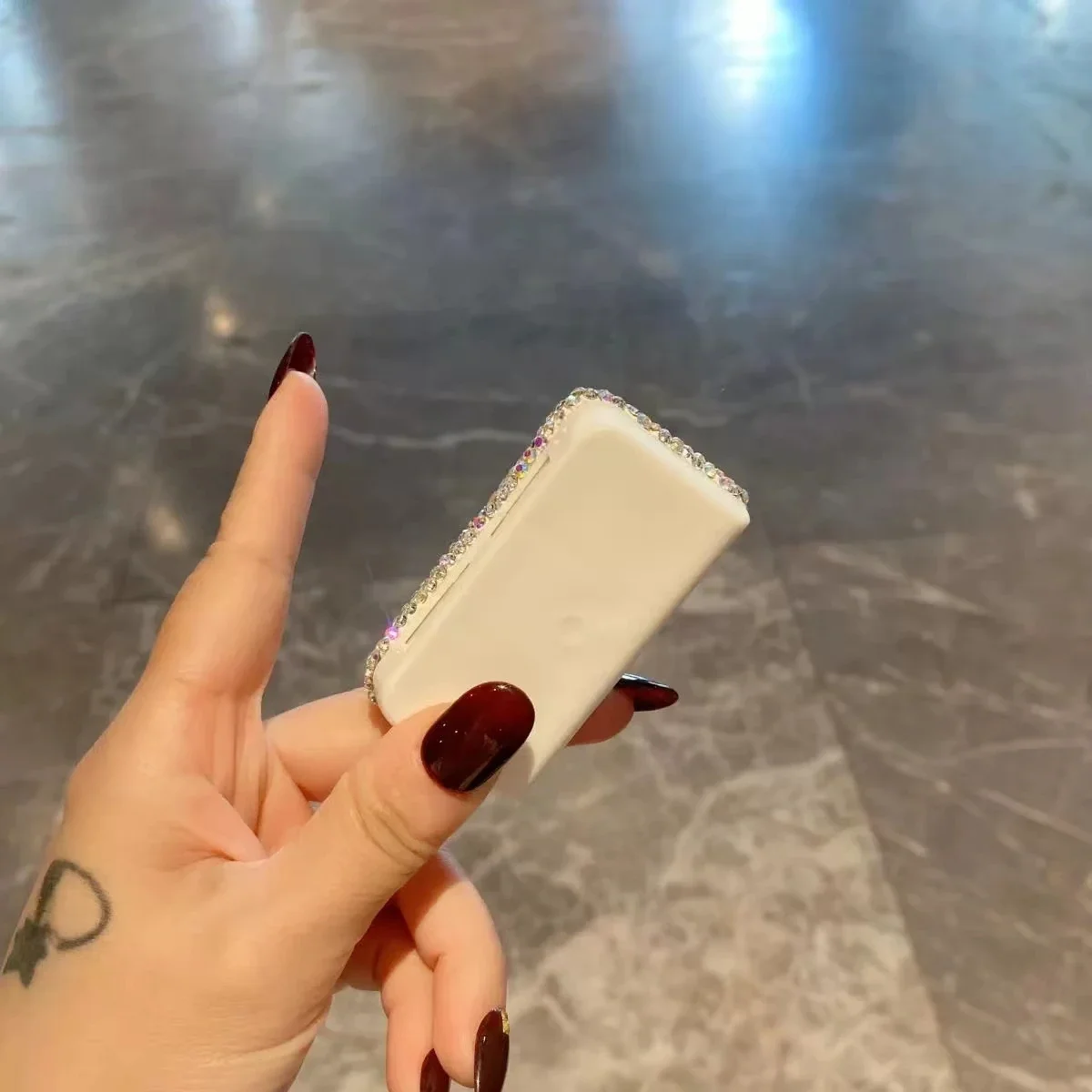 Bling strass garrafa de viagem organizador de comprimidos 3 compartimentos bonito recipiente de medicina diária portátil caixa de comprimidos de viagem caso bling