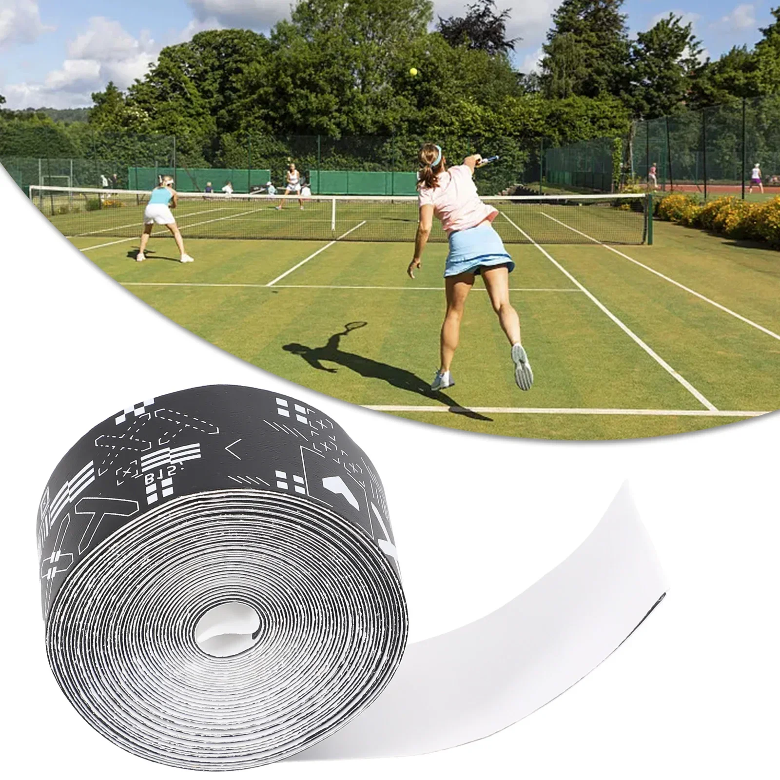 

Наклейки на ленту для пляжа, защита головы Pickleball, ленты для ракетки Pickleball, портативная теннисная ракетка, весло, прозрачное