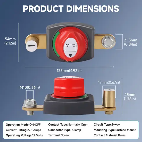 10 best sales 12V-frånskiljare - №5
