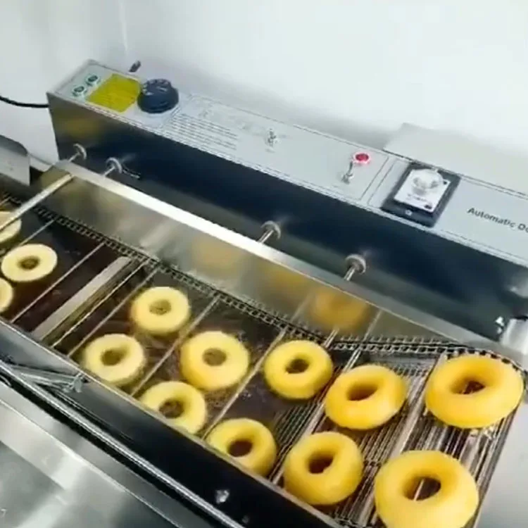 

Commercial Cooking Equipment Snack Machinery Single Row Automatic Mini Donut Machine