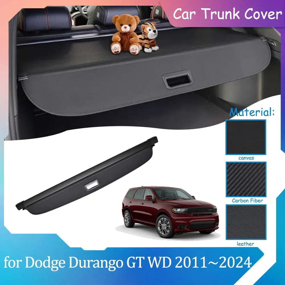 Pokrowce na bagażnik samochodowy dla Dodge Durango GT WD 2011 ~ 2024 2012 Bagażnik Chowany Wodoodporny Schronienie na zasłony Podkładka bagażowa Akcesoria