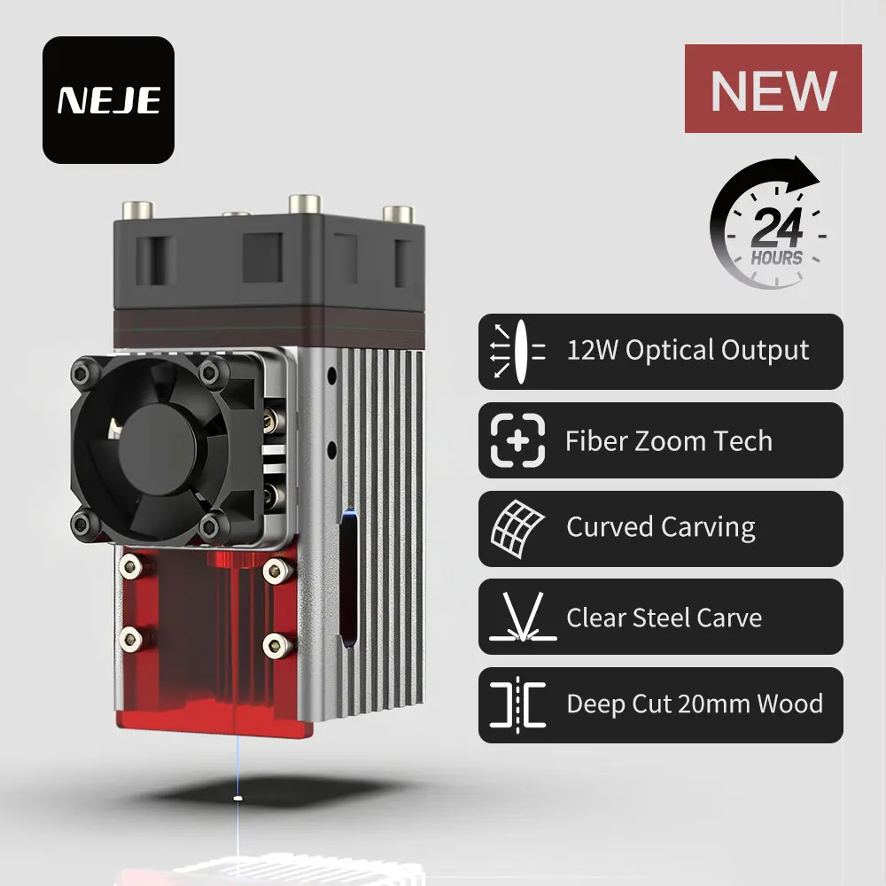 

NEJE A40640 Laser Diode Engraver Module Kit 12 W laser Head for CNC laser Engraving Cutting Wood Tools Clear Steel Carving Tools