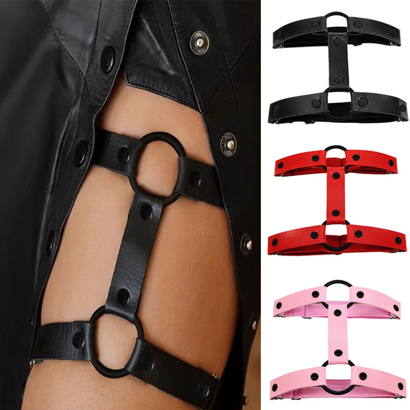 Nowe kobiety Sexy elastyczny pas do pończoch nogi dekoracji uprząż pas bielizna damska Bondage podwiązki dziewczyna Night Club prezent Goth ubrania