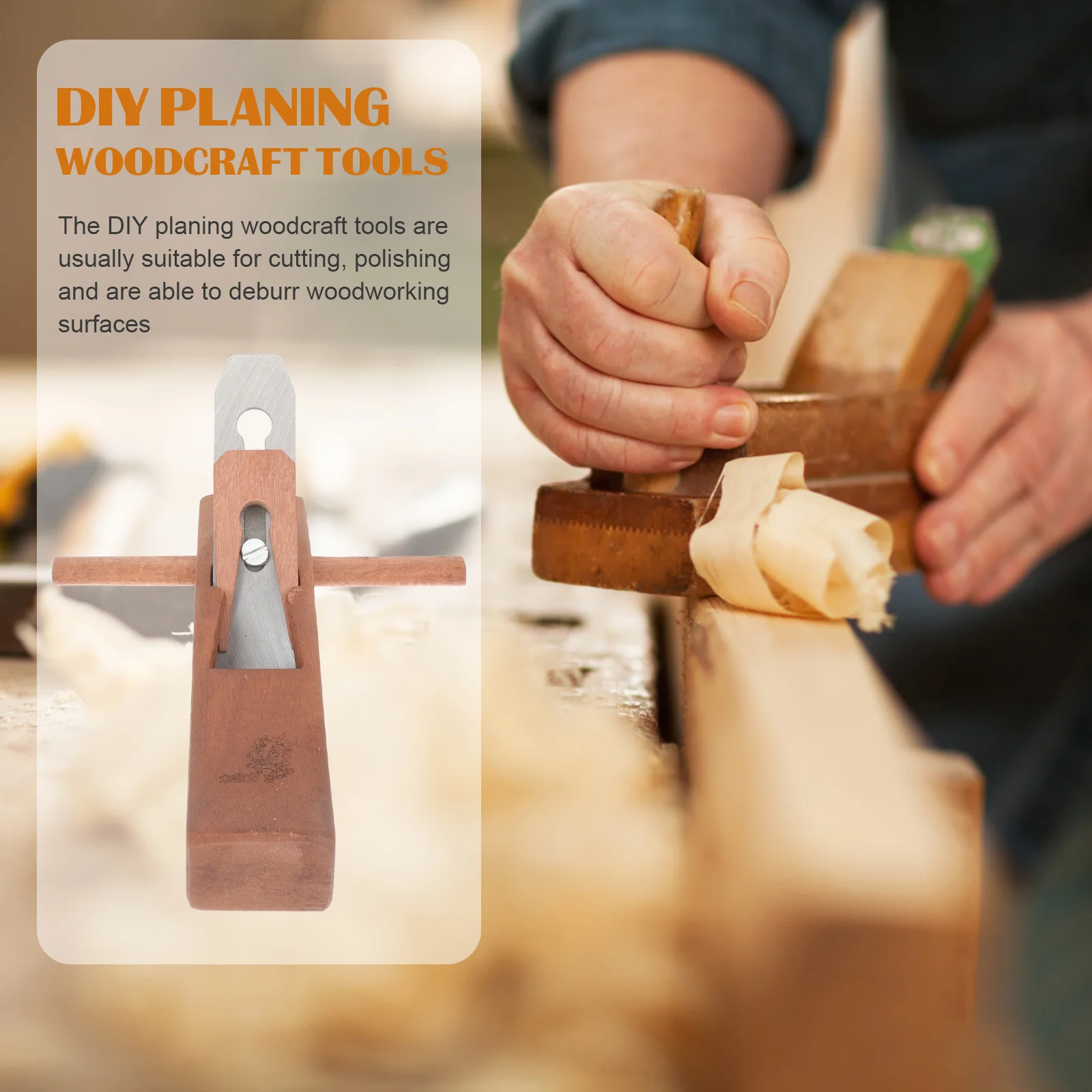 

Rosewood Woodworking Hand Plane Carpenter Tool for Precision Planing Polishing and Deburring Woodcraft Surfaces Professional