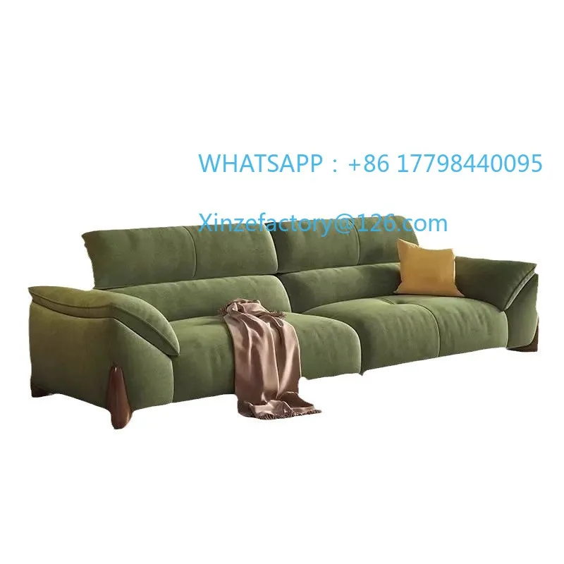 

Customizable small apartment living room floor-to-ceiling villa high backrest sofa