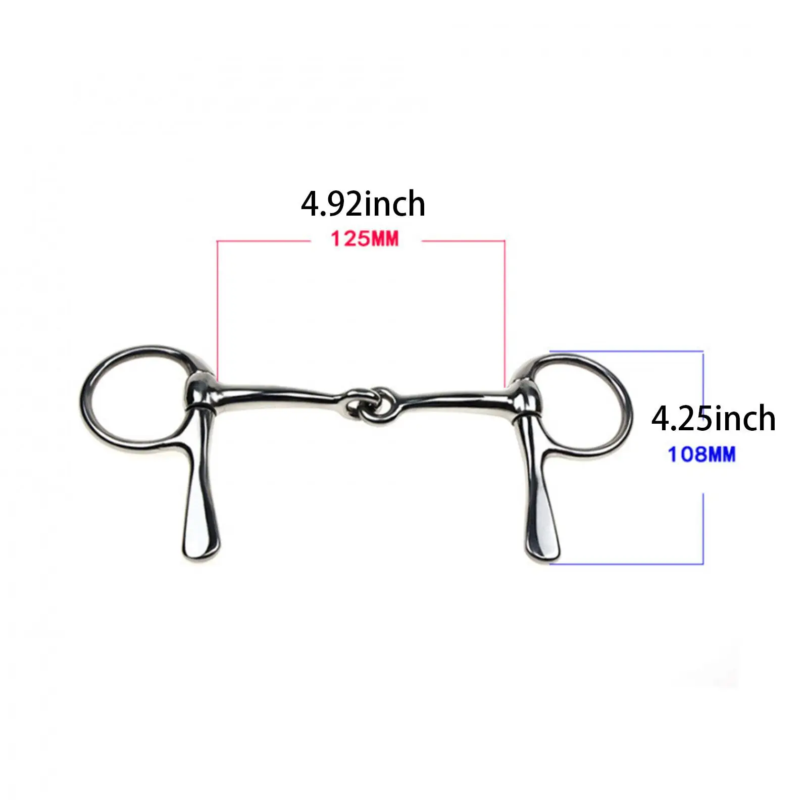 Horse Bit Mouth RapDuty Metal Snaffle Bit pour sports de plein air Horse ChFuk