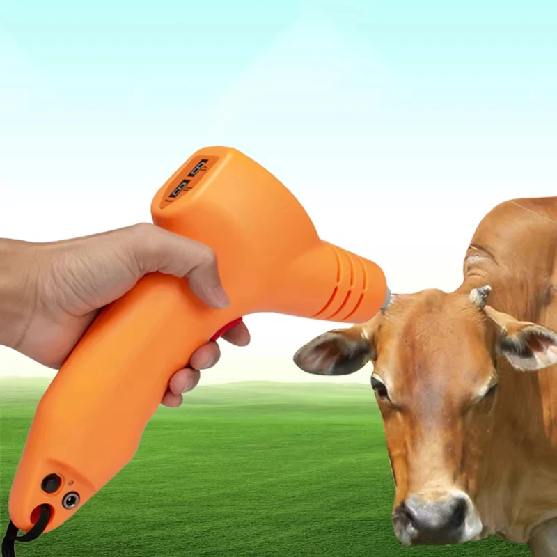 Rechargeable Cattle and Sheep Dehorner Painless Horn Removal, Wireless Operation, Countdown Function 900°C