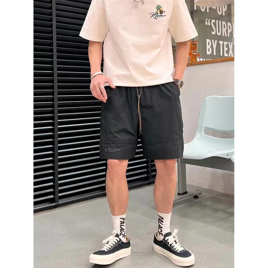 Men Quick Drying Bright Colors Quarter Pants Summer Thin Style Fashion Comfortable Casual Simplicity All-match Loose Shorts