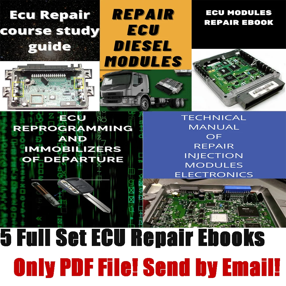 

ECU Repair Study Guide English Ebooks Full Set EPROM TEST Programming SMD Digital Simulator Car Diagnostic Teaching PDF File