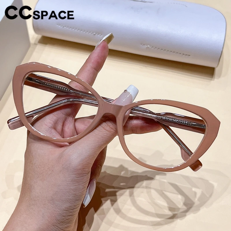Women Fashion Cat Eye Reading Glasses Popular Spring Hinge Optical Anti Blue Eyeglass Custom Prescription Spectacles #304256