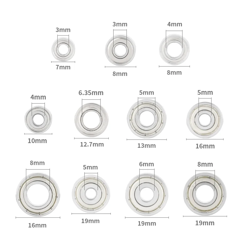 Imagem -02 - Yusun-durable Aço Rolamentos Acessórios Kit Router Bits Cabeças e Haste Top Montado 11 Rolamento 1pc
