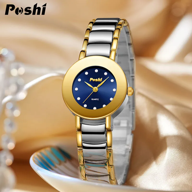 Women Quartz Watch Luxury Rectangle Square Clock Rose Gold Sliver Stainless Steel Orologio Diamond Black Reloj Ladies Wristwatch