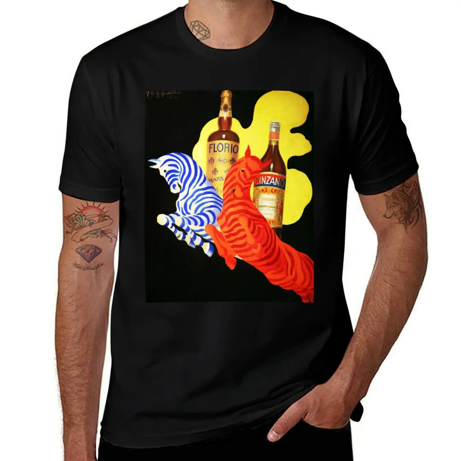 

FLORIO CINZANO Vermouth Vintage Italian Liqueur Alcohol Advertisement by Leonetto Cappiello T-Shirt