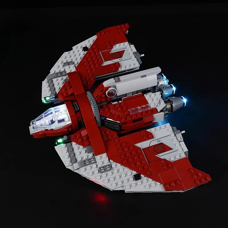مجموعة إضاءة LED مناسبة لـ LEGO Star Ahsoka Tanos T 6 Jedi Shuttle 75362 (لا تشمل مكعبات البناء)