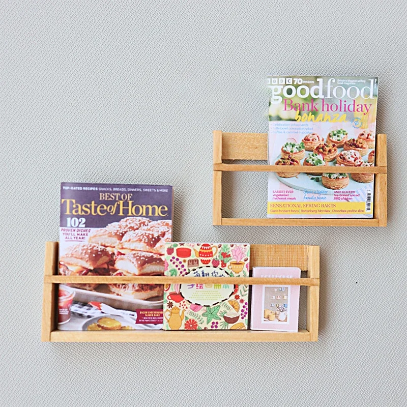 

1/12 Dollhouse Simulation Mini Wall Bookshelf Model Dollhouse Miniature Study Furniture Decoration Dolls House Scene Ornament