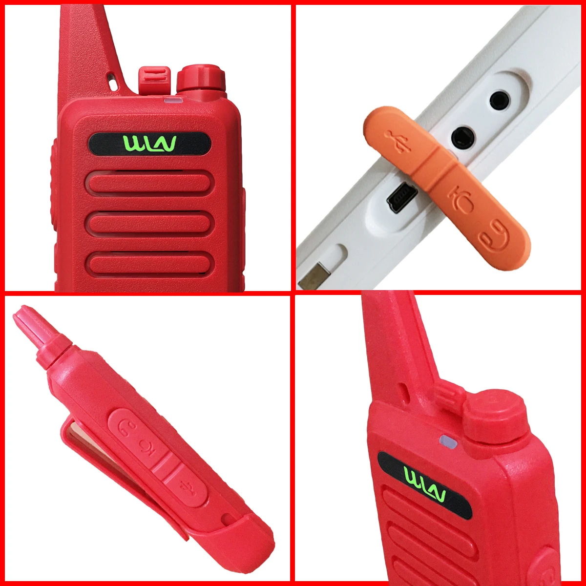 Mini walkie-talkie infantil PMR FRS, Radio bidireccional, walkie-talkies de largo alcance, Radio portátil profesional C1E para cafetería de caza, 2