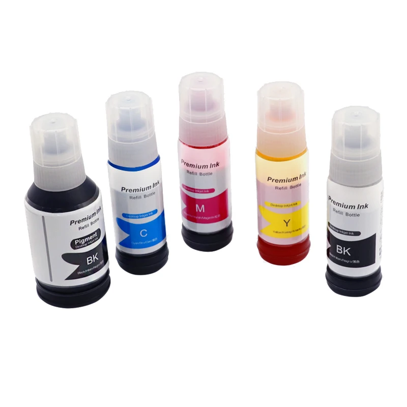 004 Ink Bottles Refill Dye Ink For Epson  L3119 L3156 L3158 L1118 L1119 L7188 L7160 L7180 ET2700 ET2750 ET3700 ET7750 ET7700