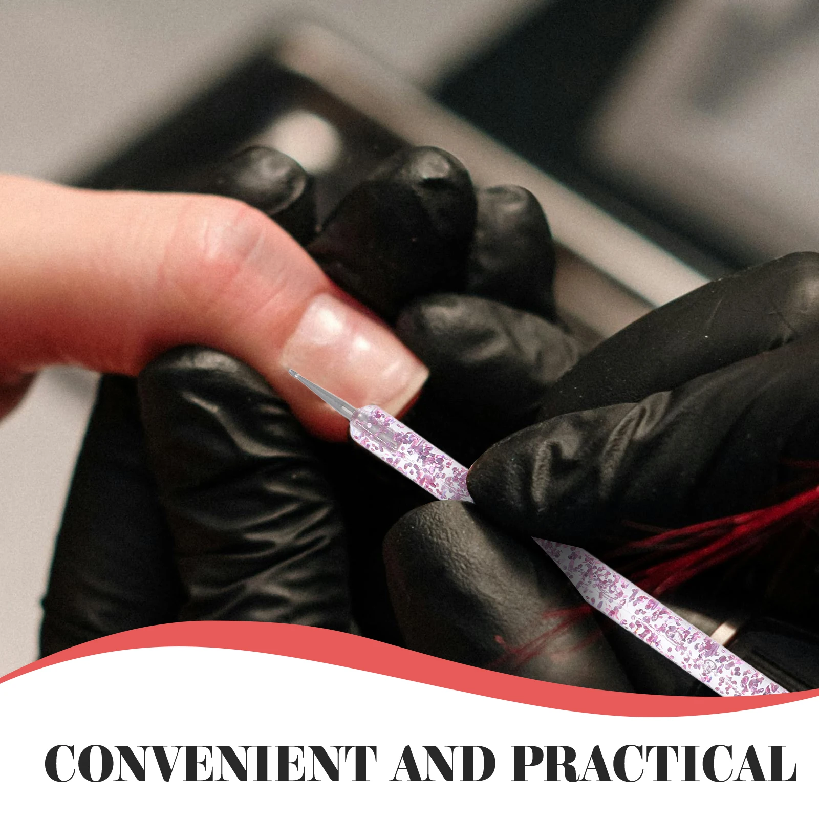 5 個ネイルアートツールセットデュアルエンドドットペンアクリルマニキュア用ラインストーンピッカーシリコーンペン初心者サロン Diy 装飾ネイル