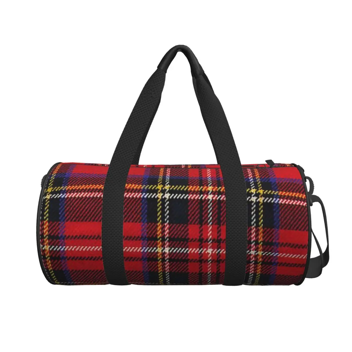 

Traditional Royal Stewart Scottish Tartan Large Duffle Gym Bag Waterproof Duffle Travel Bags Handbags Fitness bag