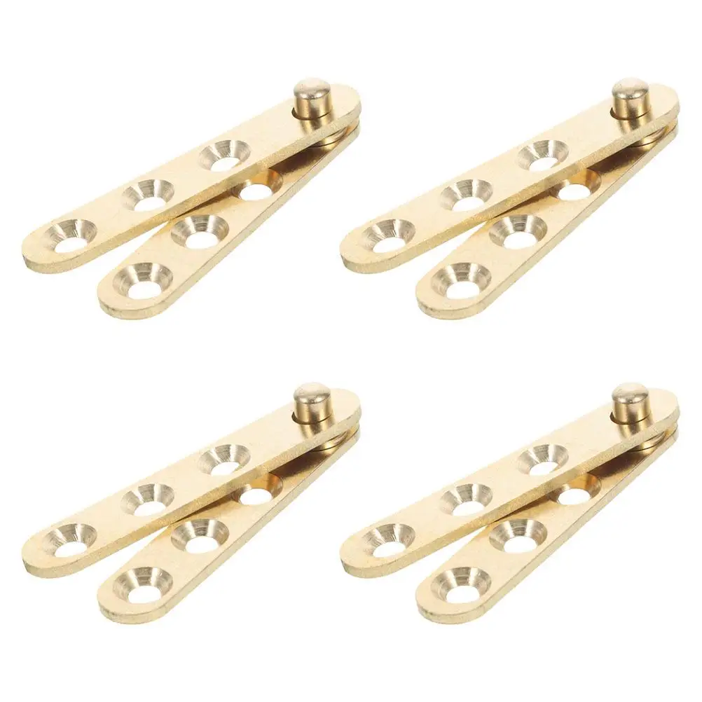 

8pcs Door Hinges Hidden Pivot Copper Hardware Cabinet Selfclosing Sturdy Wooden Iron Glass Doors Furniture Hinges
