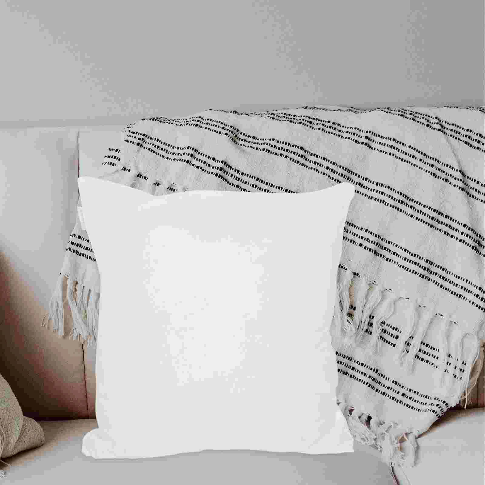 Pillow Case Throw Pillows for Couch Core Cover Cushion Cover/Pillow Pillowcases Brushed Fabric Bed Home White Liner